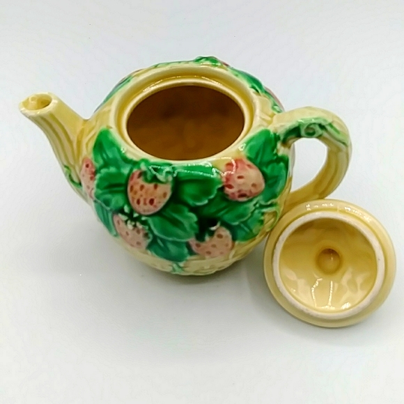🍓HP! Strawberry Miniature Teapot by The Haldon Group. 1988 - Picture 4 of 13